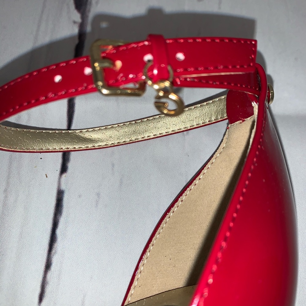 Guess red hot ankle strap chunky heels - Picture 8 of 8